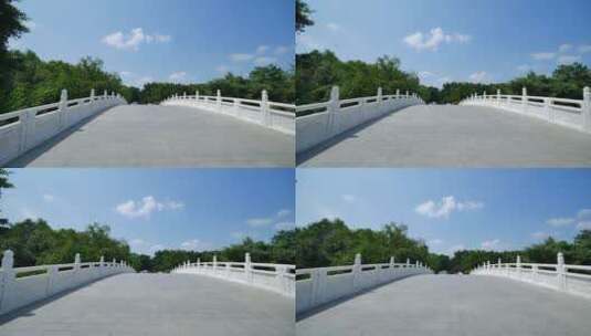 公园的中式拱桥高清在线视频素材下载