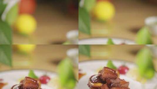 海鲜红烧肉高清在线视频素材下载