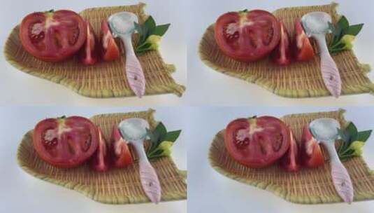 营养丰富西红柿4K实拍视频高清在线视频素材下载