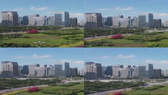 航拍城市高楼群高清在线视频素材下载