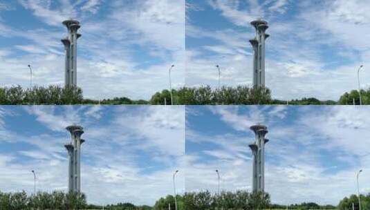 矗立的北京奥运塔高清在线视频素材下载