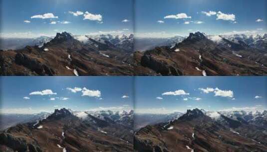 西藏高原雪山航拍高清在线视频素材下载