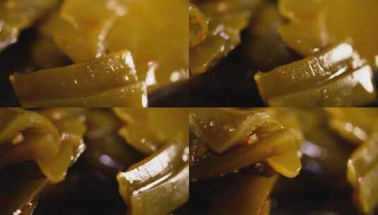 下饭小菜腌制海带高清在线视频素材下载