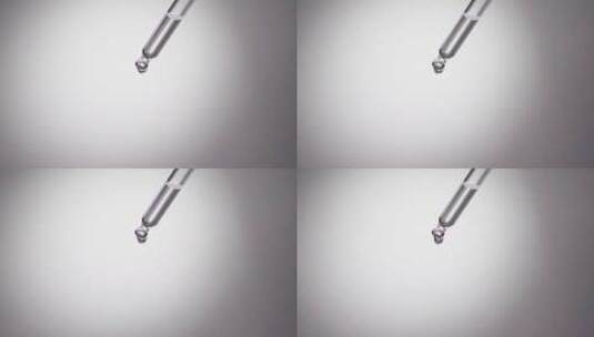 滴管水滴液体精油精华液实验室科技高清在线视频素材下载