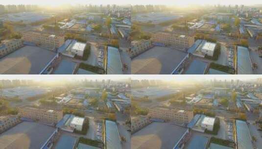 航拍陕西城市现代化发展建筑高清在线视频素材下载