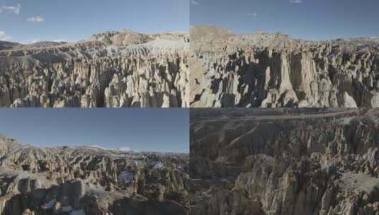 西藏土林航拍实拍4K素材高清在线视频素材下载