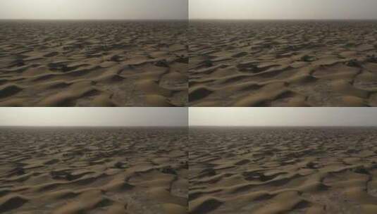 新疆塔克拉玛干沙漠航拍风光高清在线视频素材下载