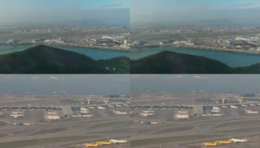 香港国际机场鸟瞰高清在线视频素材下载