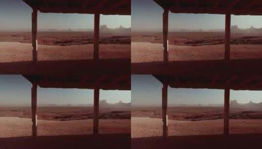 沙漠中的亭子高清在线视频素材下载