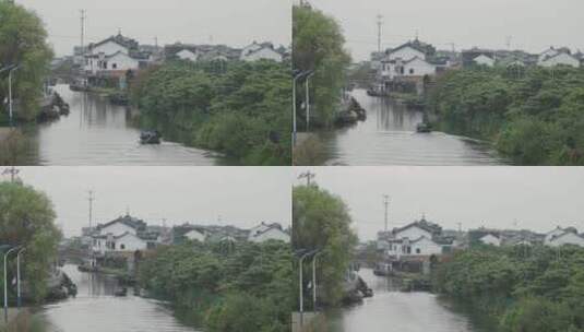 乡村河道空镜高清在线视频素材下载