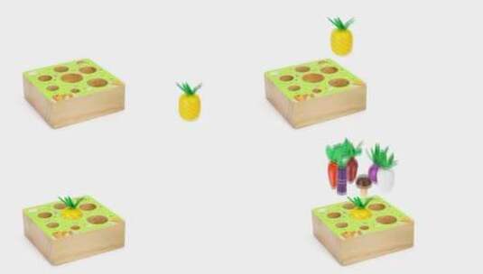 拔蔬果玩具高清在线视频素材下载