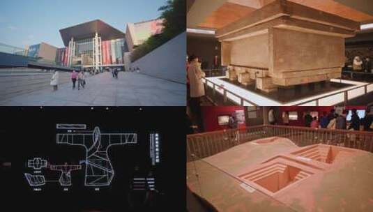 4K合集-湖南省博物馆 文物展品游客高清在线视频素材下载