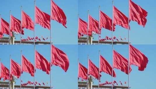 天安门红旗两会党政高清在线视频素材下载