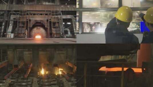 冶金炼钢企业高清在线视频素材下载