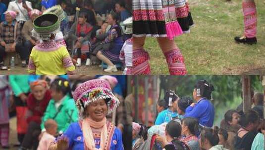 云南少数民族三八妇女节歌舞演出高清在线视频素材下载