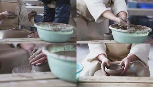 6445 陶瓷 陶器 制作 手工高清在线视频素材下载