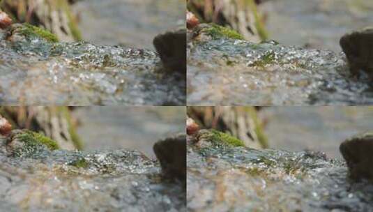 泉水瀑布小溪实拍镜头高清在线视频素材下载