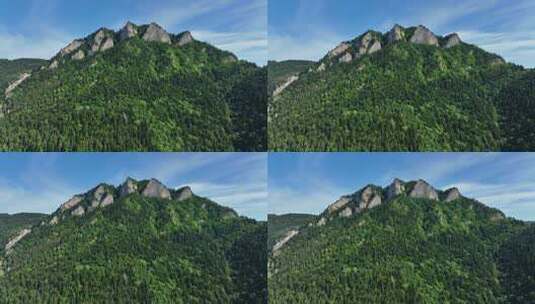 山脉的鸟瞰图高清在线视频素材下载
