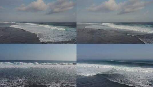 4K 清晨海边、海浪、海洋高清在线视频素材下载