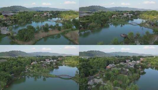 航拍江西吉安吉州窑遗址公园4A景区高清在线视频素材下载