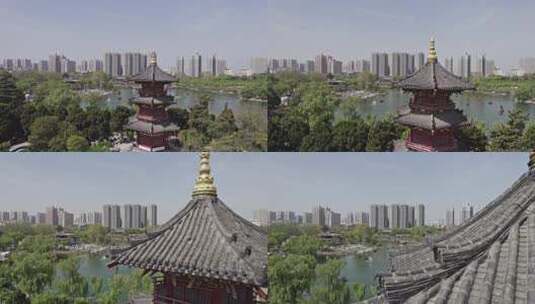 西安城市印迹-兴庆宫公园14高清在线视频素材下载
