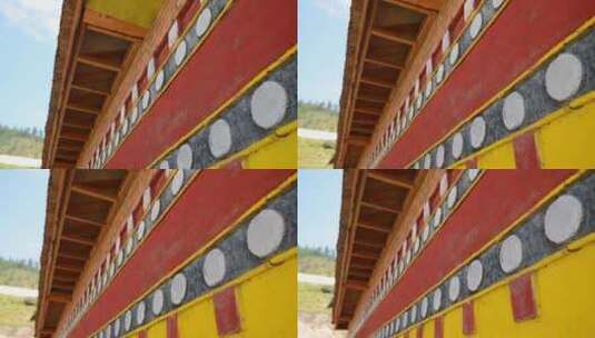 寺院色彩墙壁高清在线视频素材下载