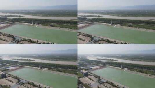 杨陵渭河湿地生态公园5高清在线视频素材下载