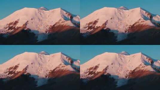 阿尼玛卿雪山的日出高清在线视频素材下载