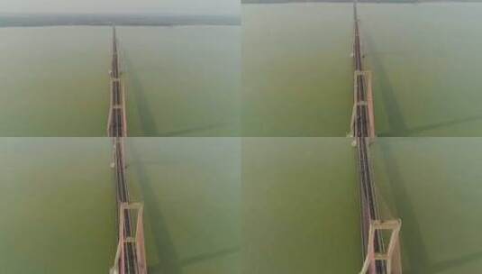 航拍悬索桥高清在线视频素材下载