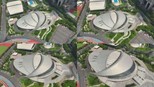 4K原创杭州黄龙体育馆亚运会场馆高清在线视频素材下载