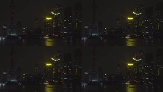 上海 外滩 空镜  城市  夜景   陆家嘴高清在线视频素材下载