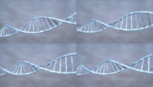 循环的dna蓝色基因链高清在线视频素材下载
