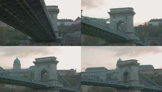 布达佩斯的塞切尼链桥高清在线视频素材下载