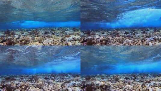 水下的海浪高清在线视频素材下载