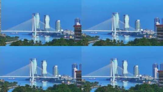 海口世纪大桥高清在线视频素材下载