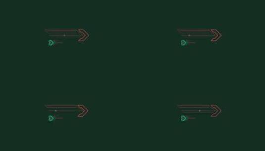 带右箭头的动画Scifi HUD元素高清在线视频素材下载
