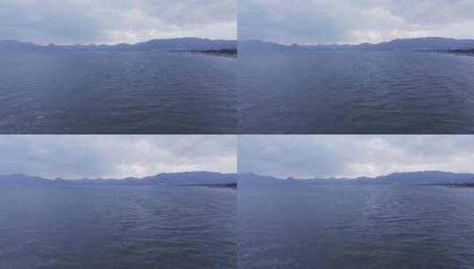 云南澄江抚仙湖的海面上高清在线视频素材下载