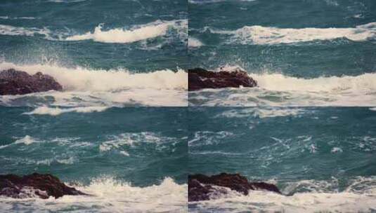 海边 海浪 潮水 浪花高清在线视频素材下载