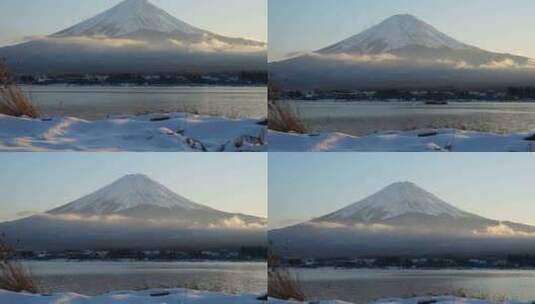 日本富士山日出云海延时高清在线视频素材下载