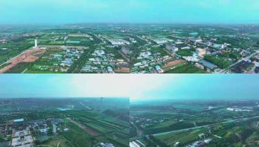 4K无人机航拍陕西西安富平县无限美景高清在线视频素材下载