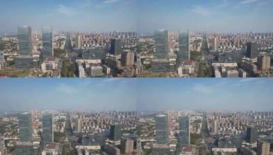 湖南湘潭城市风光交通建筑航拍高清在线视频素材下载