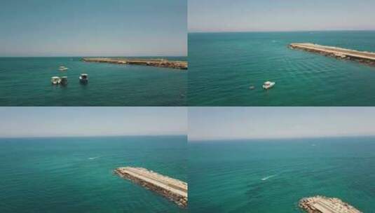意大利西西里岛地中海海边风光航拍709高清在线视频素材下载