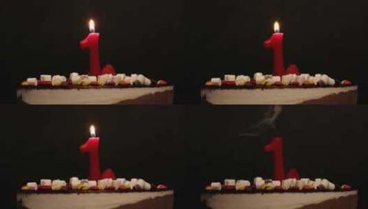 第一，第一，生日，蜡烛高清在线视频素材下载