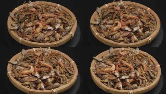 湖南土特产小鱼小虾4k实拍高清在线视频素材下载
