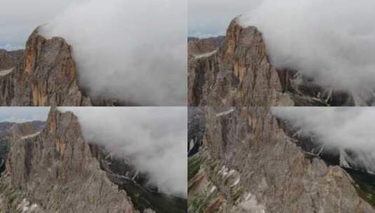 白云石，阿尔卑斯山，多云，山脉高清在线视频素材下载