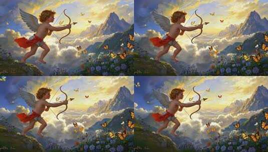 丘比特  爱神高清在线视频素材下载