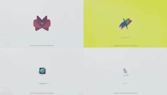 彩色时尚企业LOGO展示AE模板高清AE视频素材下载