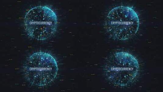 加密货币业务数字地球地球4K高清在线视频素材下载