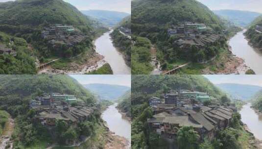丙安古镇 贵州 赤水 赤水市 历史文化名村高清在线视频素材下载