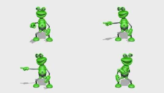 有趣的青蛙动画高清在线视频素材下载